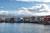 CHANIA Venezianischer Hafen mit schneebedeckten Bergen